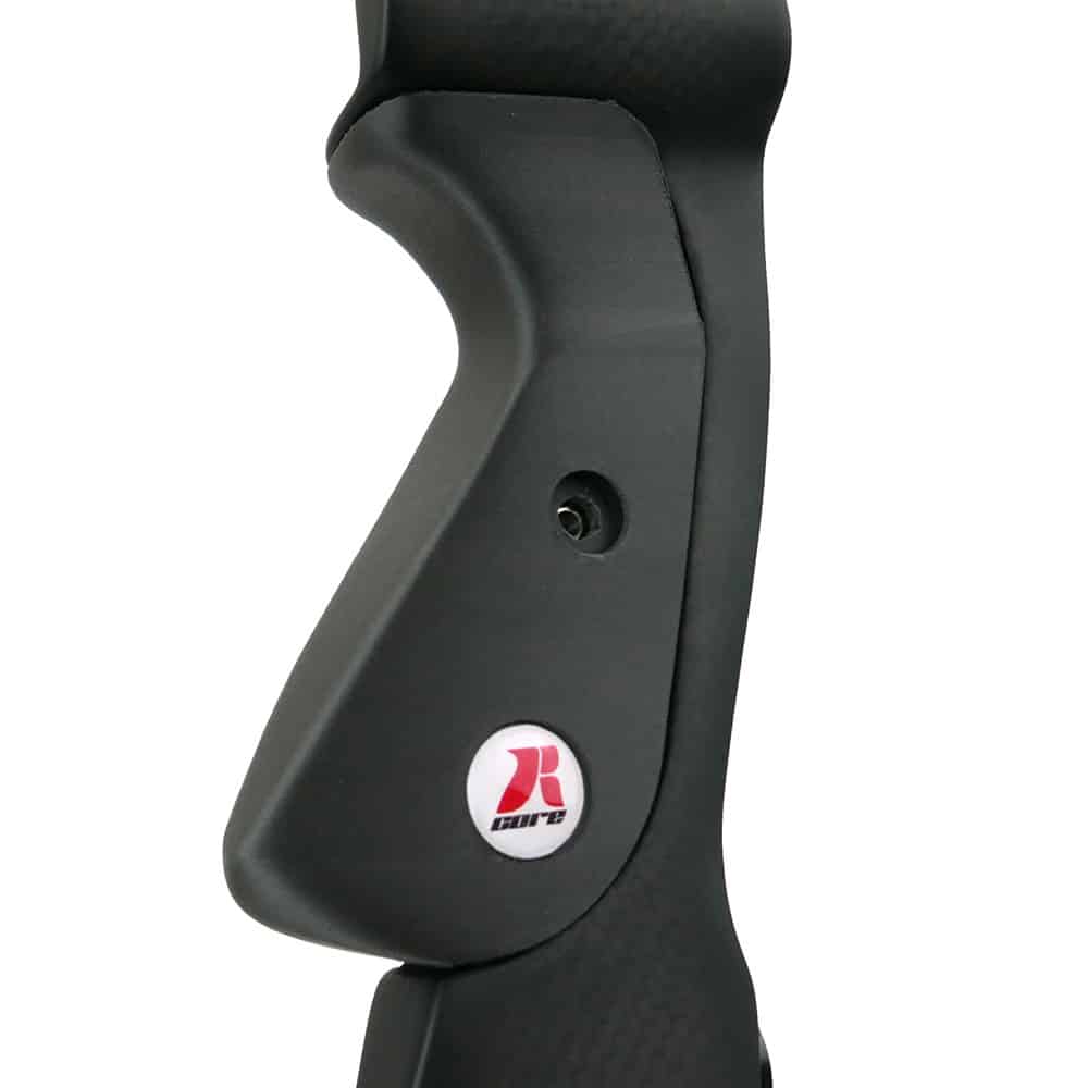 RCore - Black 3d printed grip - side view