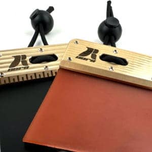 Cordovan and Vulcolan barebow tab