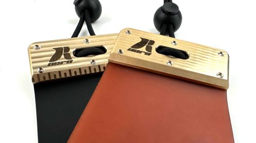 Cordovan and Vulcolan barebow tab